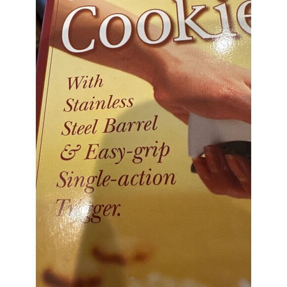 Vintage Kuhn Rikon Cookie Press Switzerland Professional Decorating Set Recipes - Picture 15 of 16